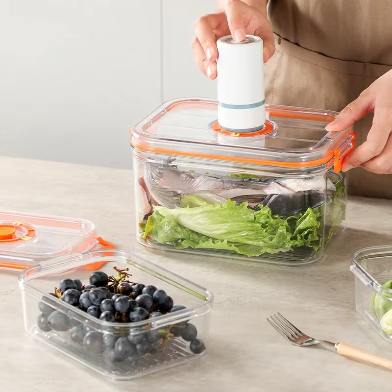 Vacuum Fresh-keeping Box Refri - Kitchen Baking Tins avaliação e preço