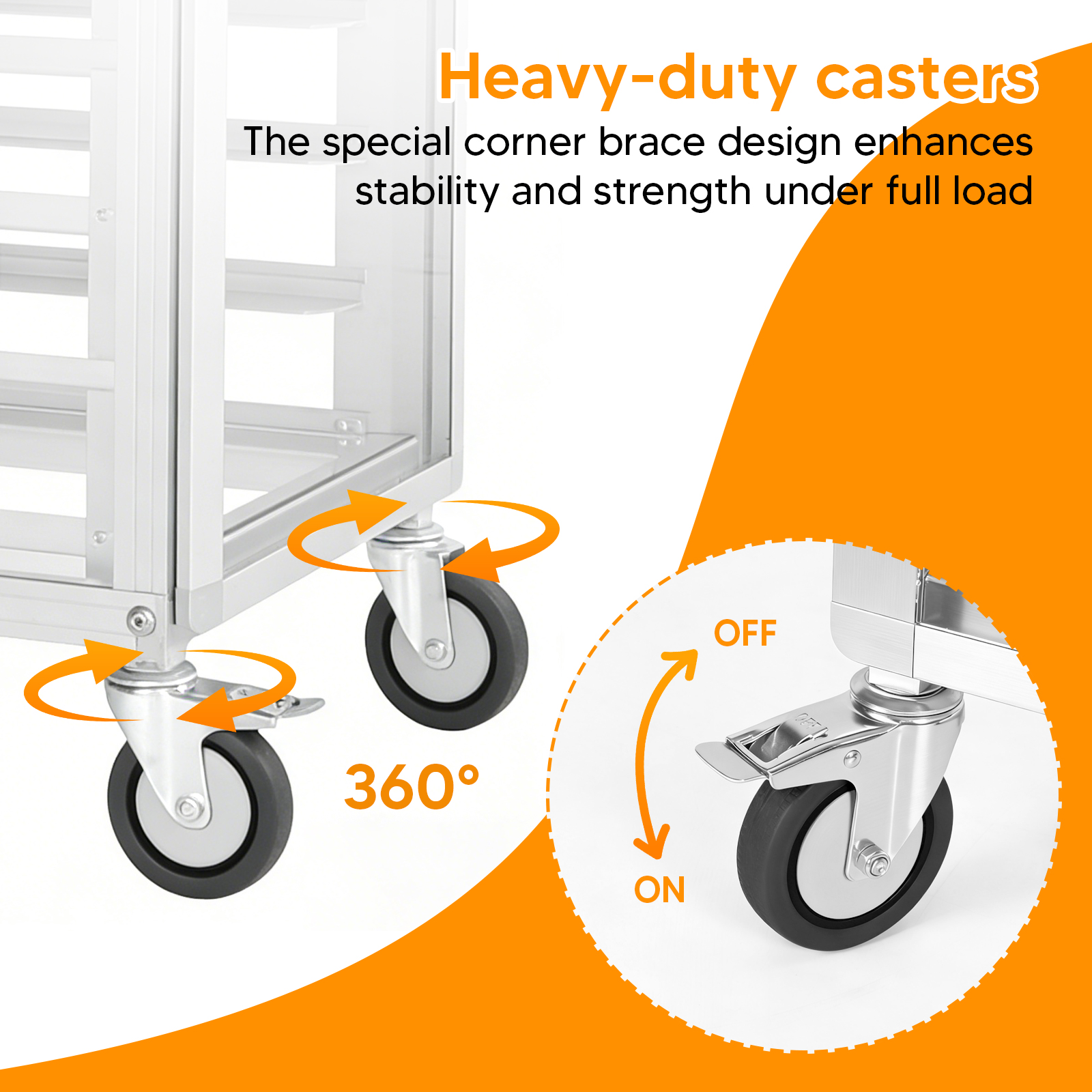 18 Tiers Bun Rack with Wheels  - Kitchen Baking Pan Storage avaliação e preço
