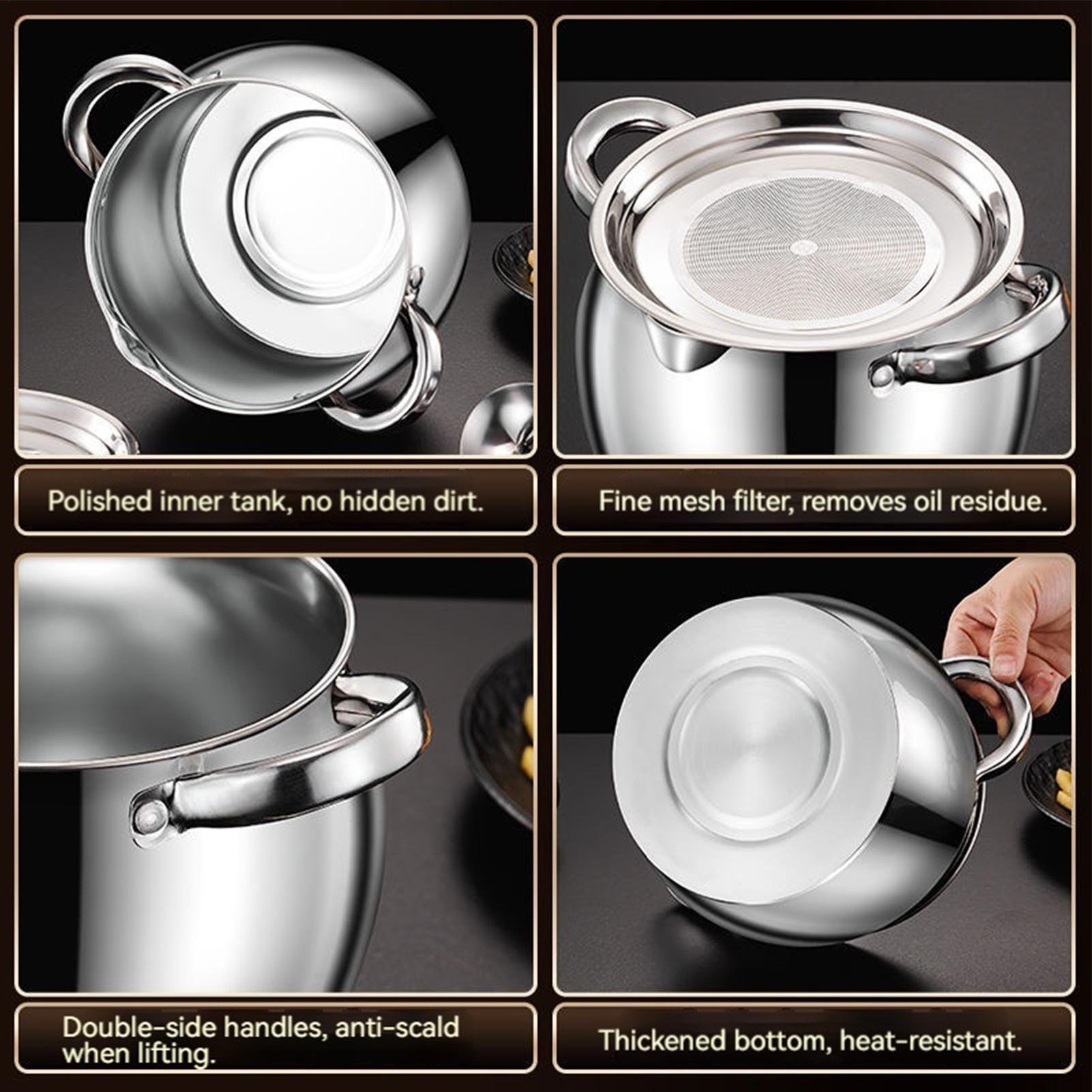 Stainless Steel Bacon Grease S - Kitchen Baking Canisters avaliação e preço