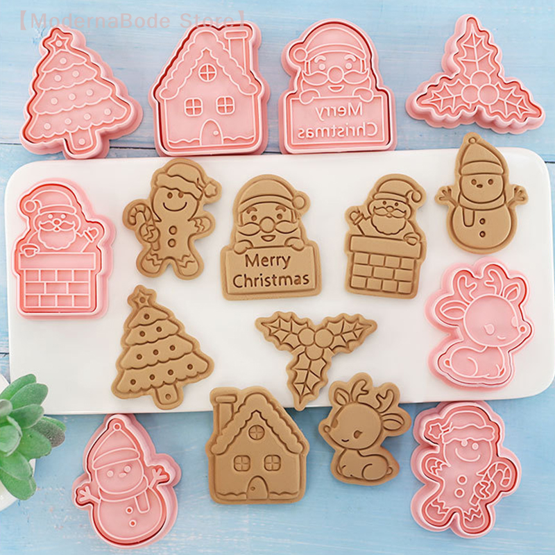 【M】3D Christmas Cookie Cutter  - Cookie Cutter Set avaliação e preço