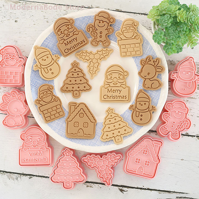 【M】3D Christmas Cookie Cutter  - Cookie Cutter Set avaliação e preço