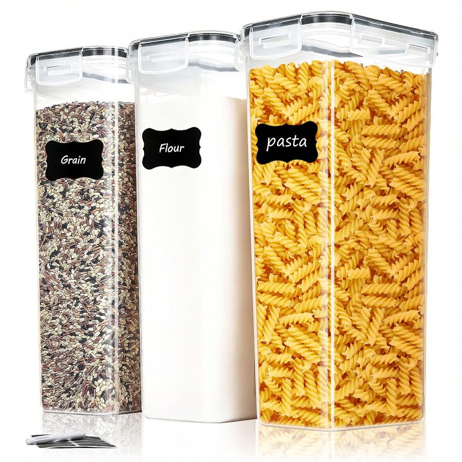 3/6pcs Large Food Storage Cont - Kitchen Baking Canisters avaliação e preço