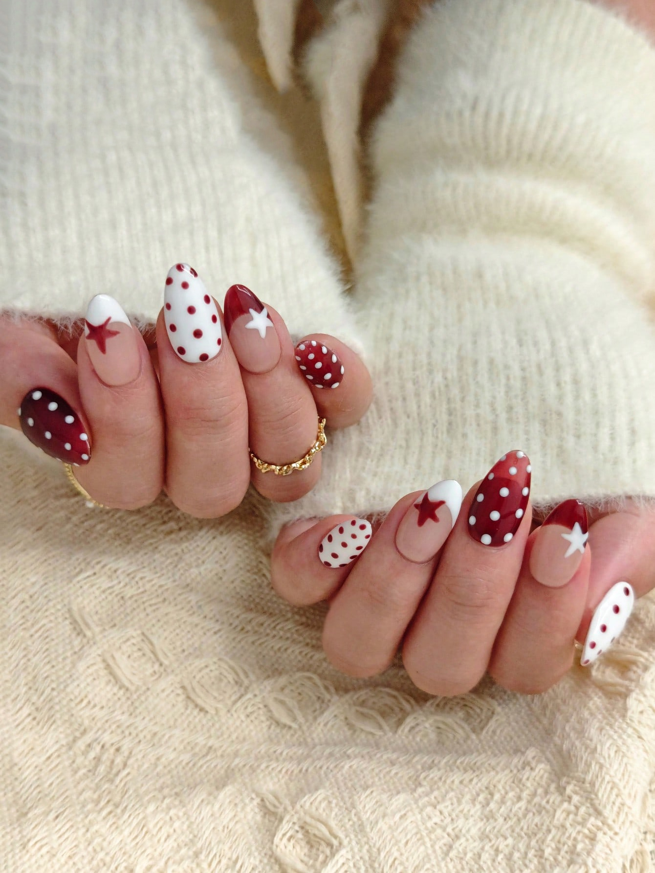 10pcs Handmade Red White Polka - Decorating Tip Set avaliação e preço