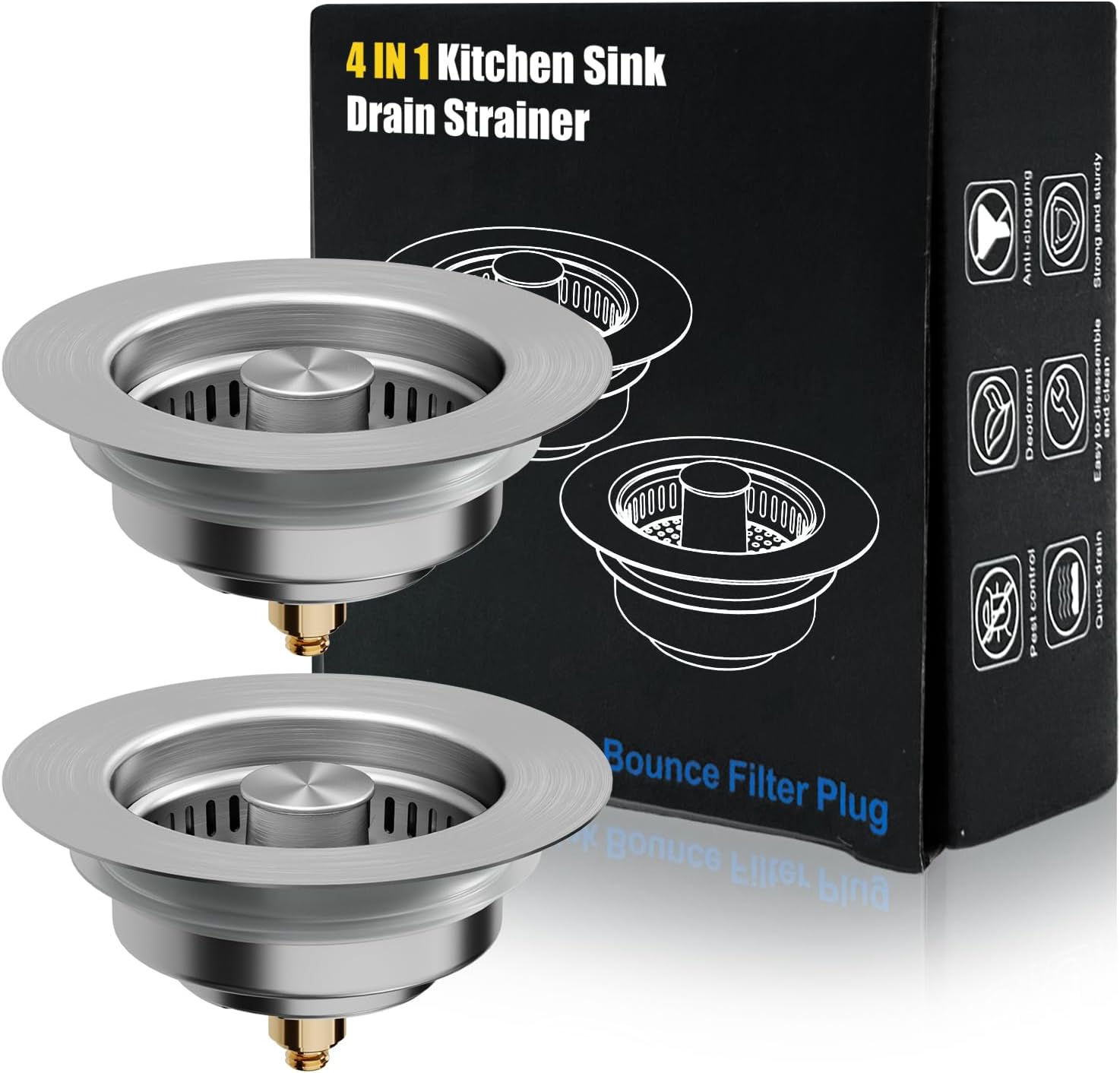 Kitchen Sink Drain Strainer, 4 - Kitchen Up avaliação e preço