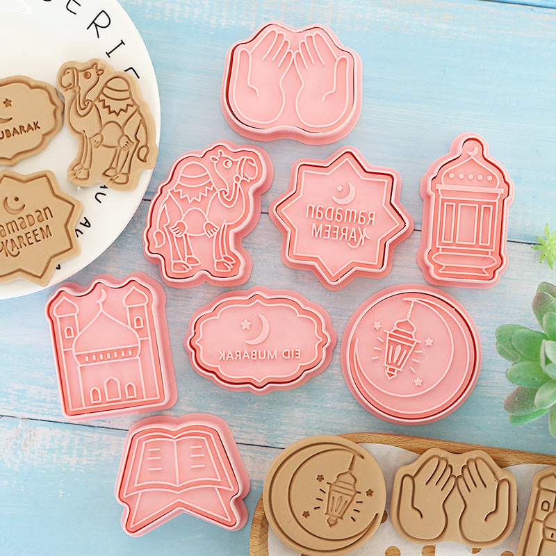 8 Pcs Eid Mubarak Cookie Cutte - Cookie Cutter Set avaliação e preço