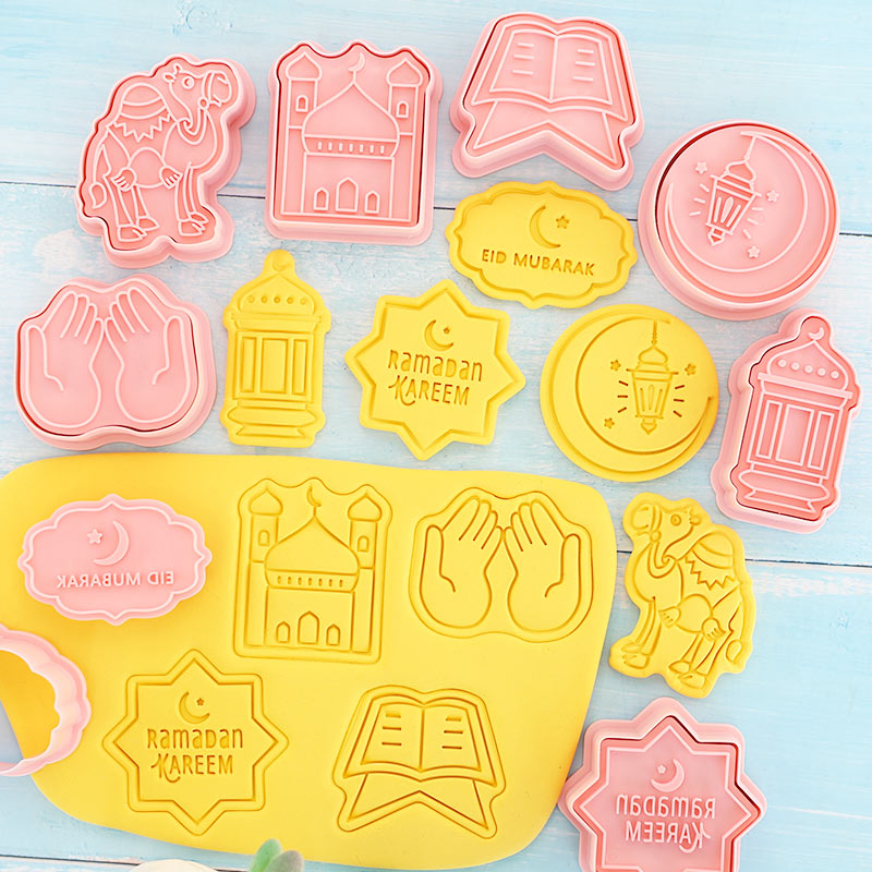 8 Pcs Eid Mubarak Cookie Cutte - Cookie Cutter Set avaliação e preço