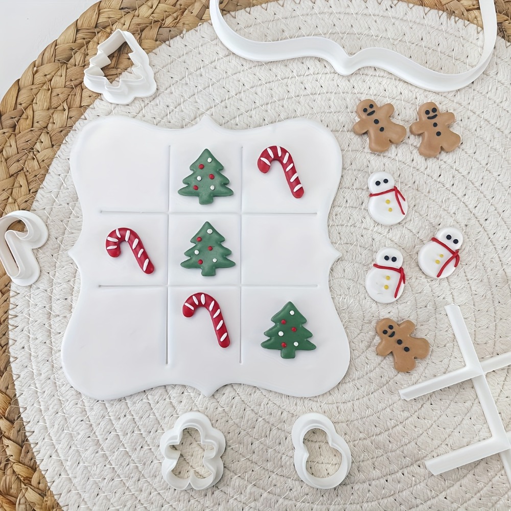 6Pcs Christmas Tic Tac Toe Coo - Cookie Cutter Set avaliação e preço