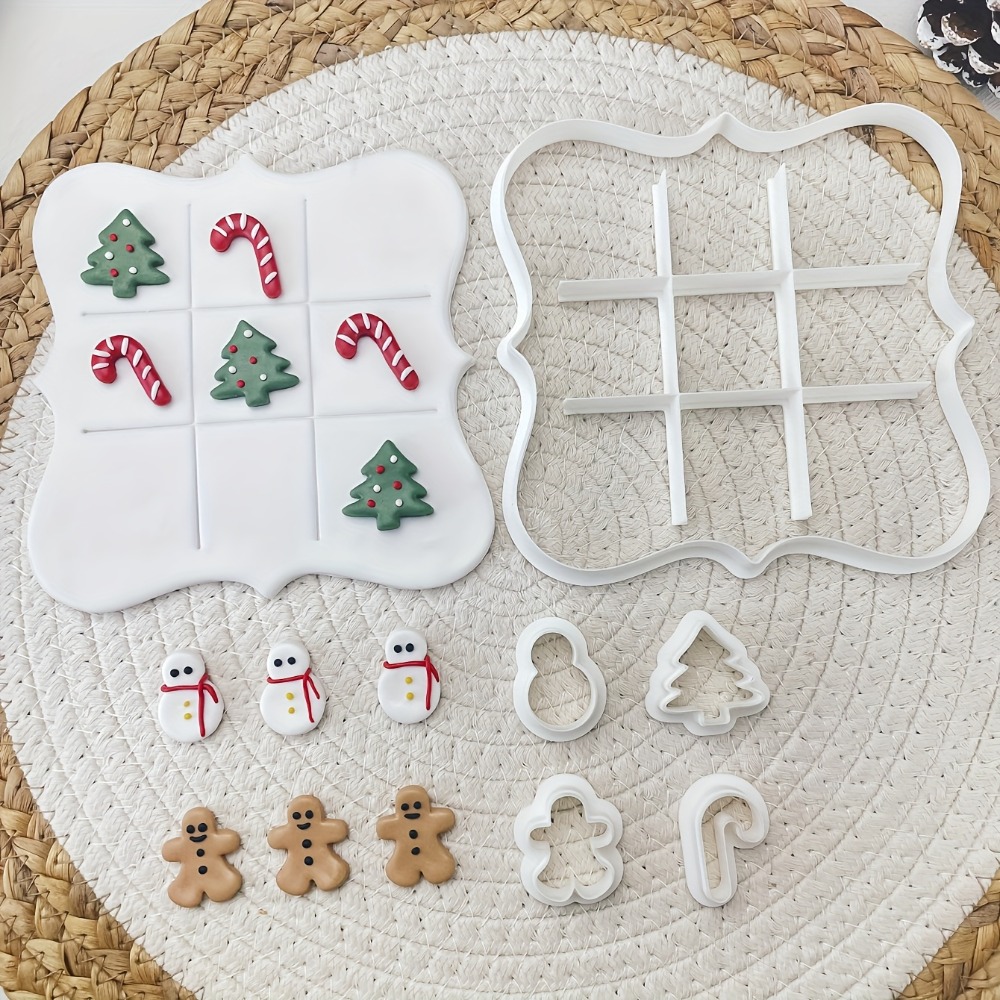 6Pcs Christmas Tic Tac Toe Coo - Cookie Cutter Set avaliação e preço
