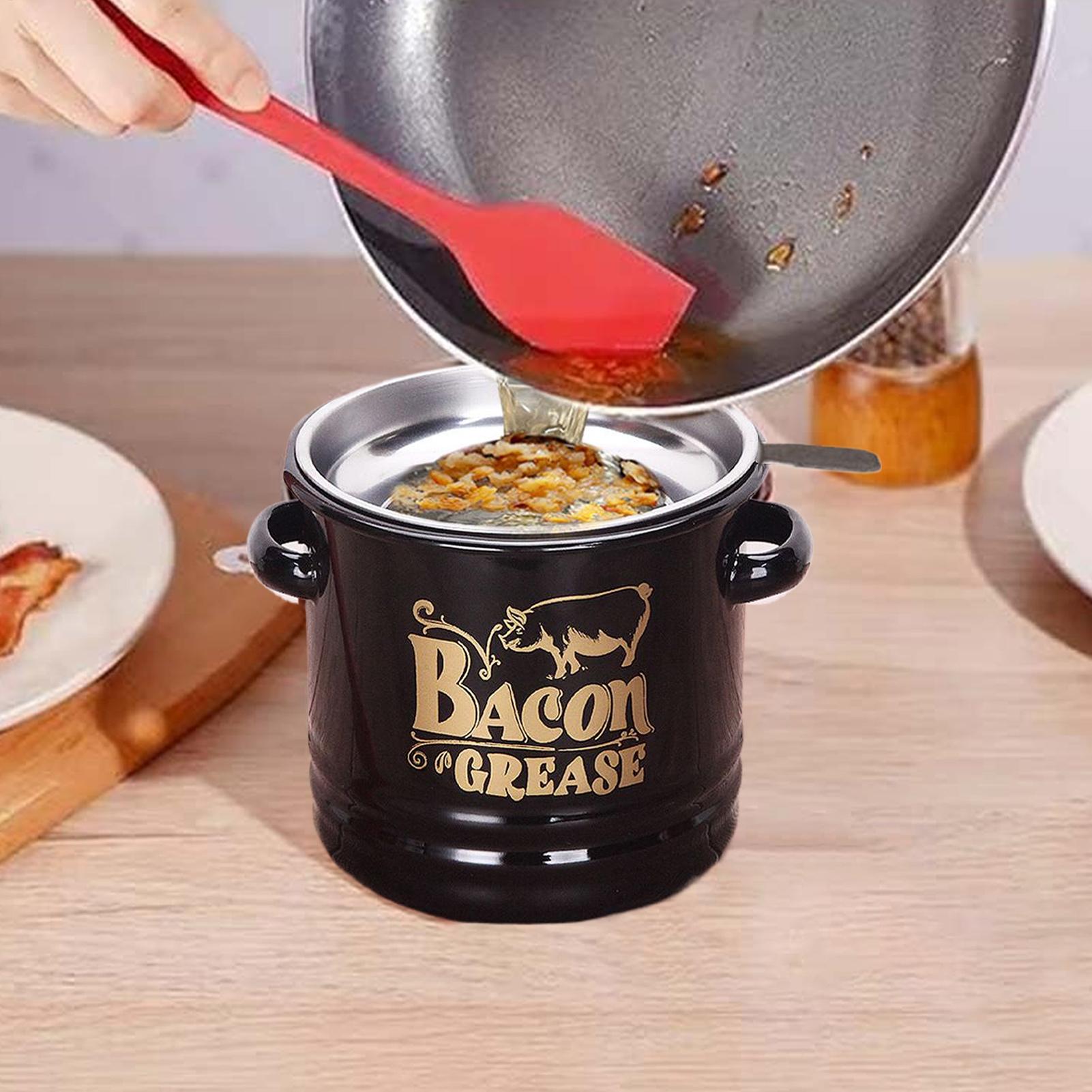 Grease Container 1200ml Fat Ca - Kitchen Baking Canisters avaliação e preço