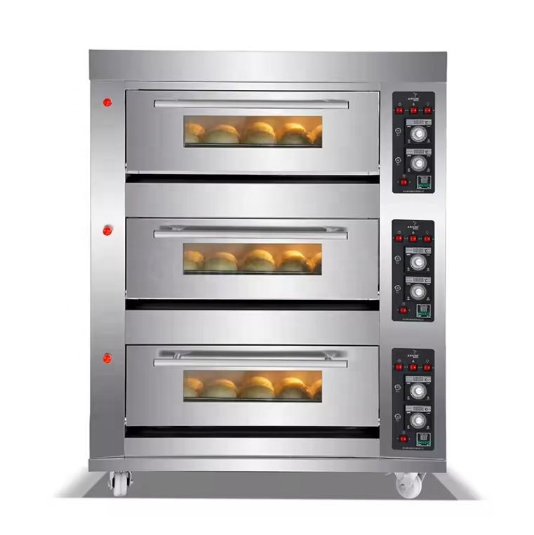3 Deck 6 Trays Commercial Kitc - Commercial Kitchen Baking Equipment avaliação e preço