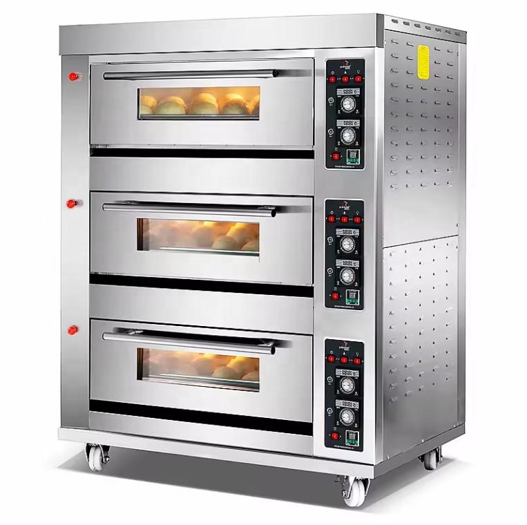 3 Deck 6 Trays Commercial Kitc - Commercial Kitchen Baking Equipment avaliação e preço