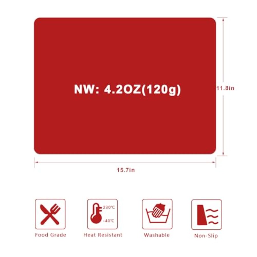 Silicone Placemats, Food-Grade - Kitchen Baking Mat avaliação e preço