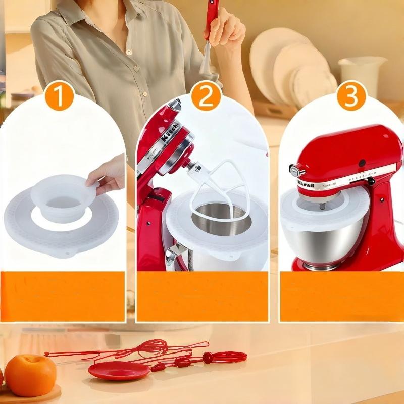 1Pcs DIY Silicone Mixers Bowl  - Kitchen Aid Baking Lid avaliação e preço