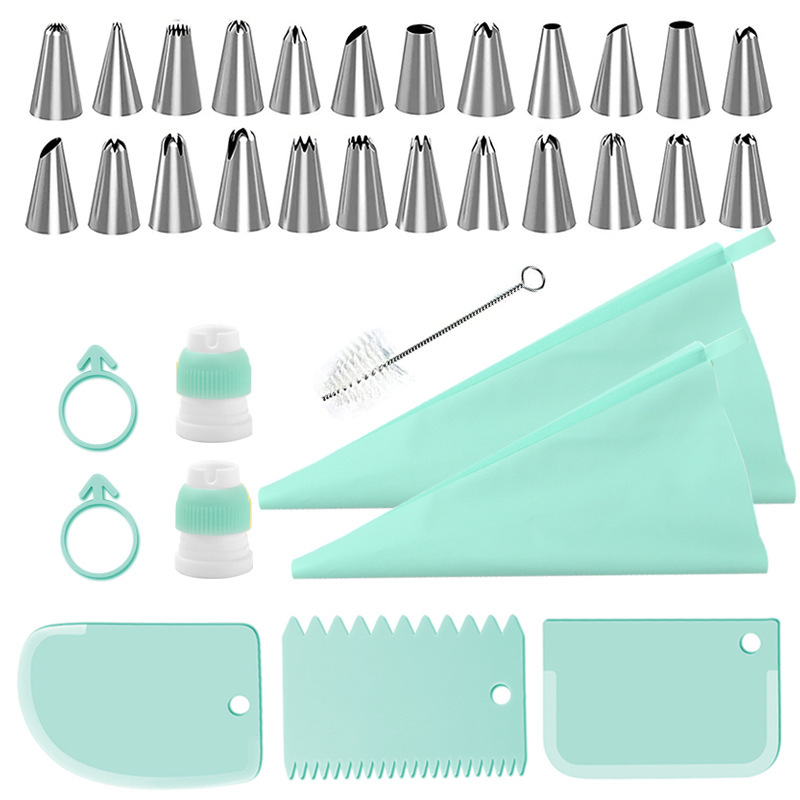 34pcs Piping Tips Set with TPU - Decorating Tip Set avaliação e preço