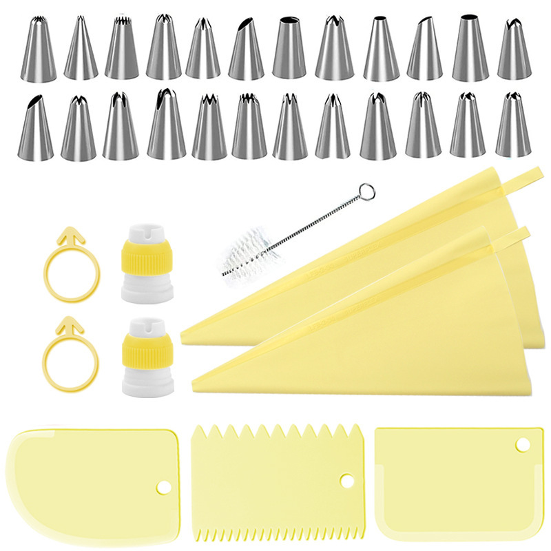 34pcs Piping Tips Set with TPU - Decorating Tip Set avaliação e preço