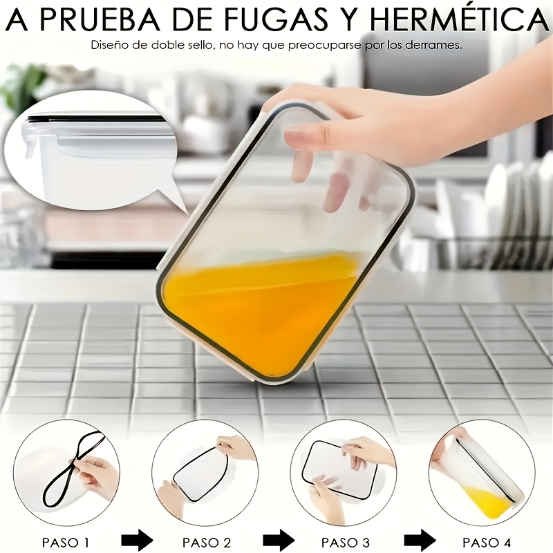 8Pcs Set Includes 4 Containers - Kitchen Baking Tins avaliação e preço