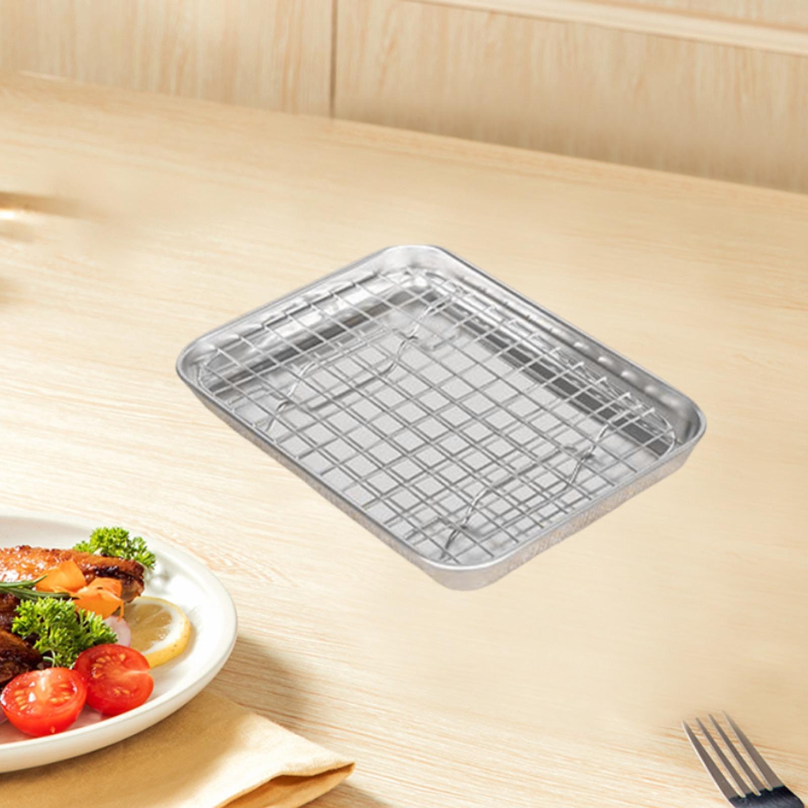 Stainless Steel Baking Sheet w - Kitchen Baking Pan Storage avaliação e preço