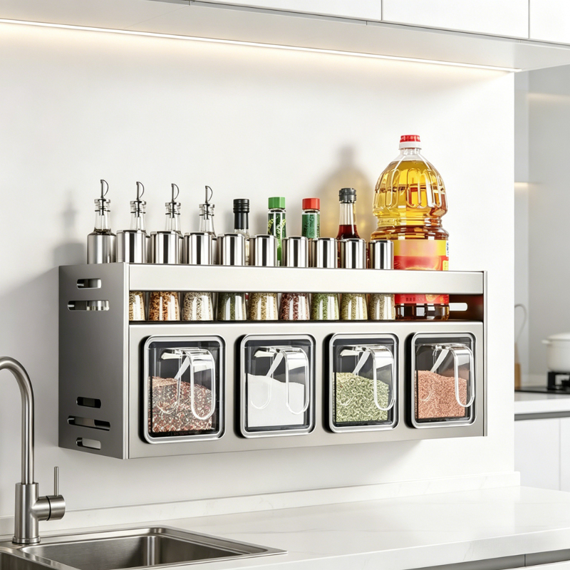 Kitchen wall storage organizer - Kitchen Baking Tins avaliação e preço