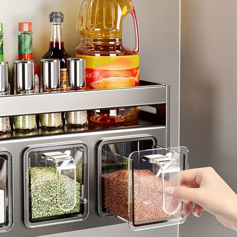 Kitchen wall storage organizer - Kitchen Baking Tins avaliação e preço