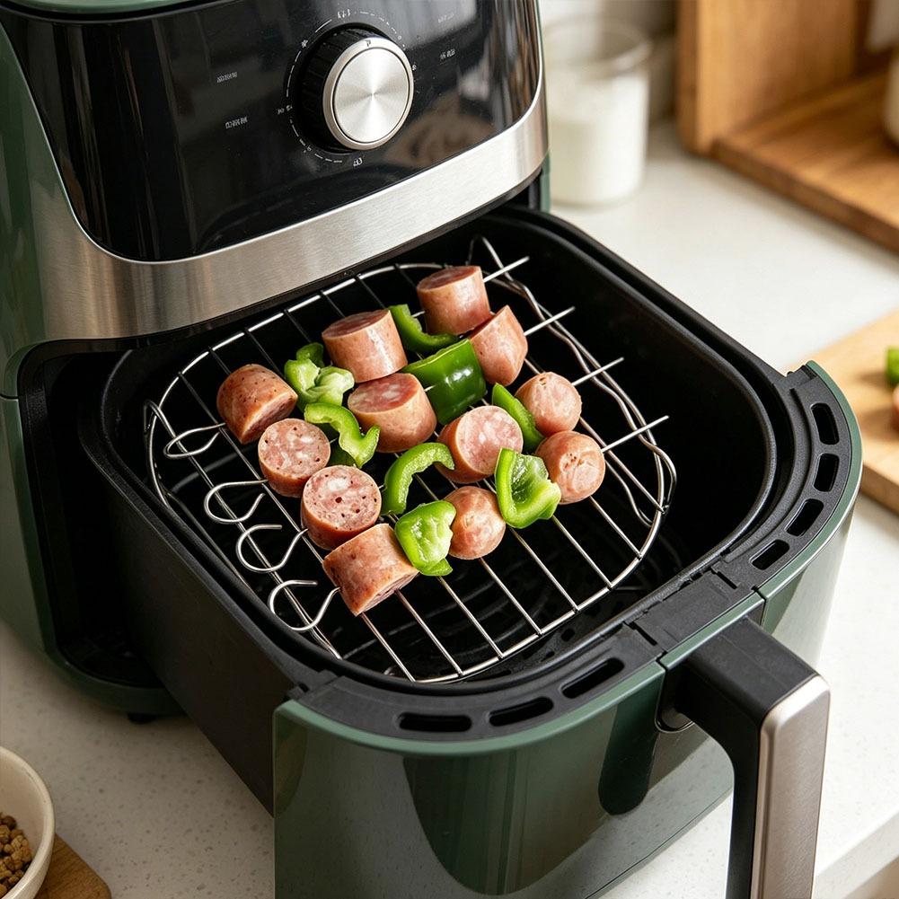 Air Fryer Square Grill Stainle - Kitchen Baking Store avaliação e preço