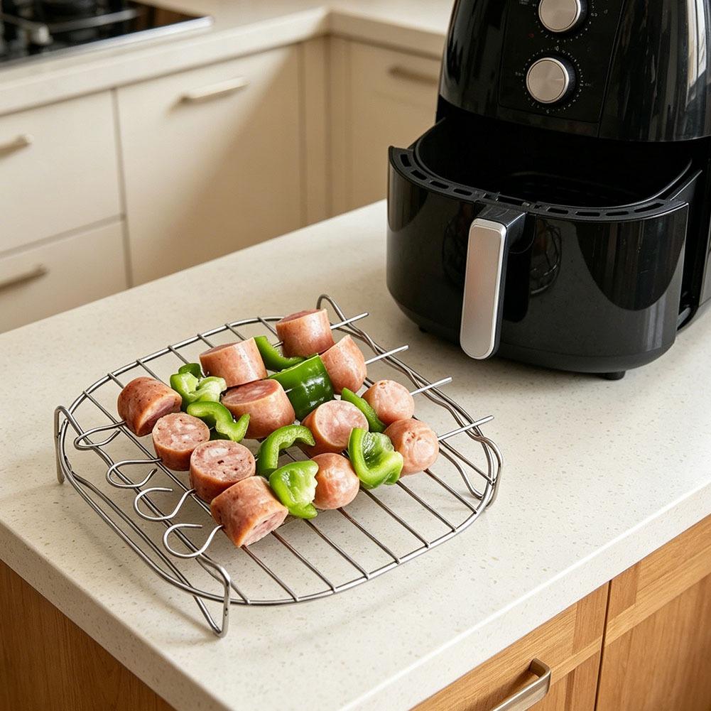Air Fryer Square Grill Stainle - Kitchen Baking Store avaliação e preço