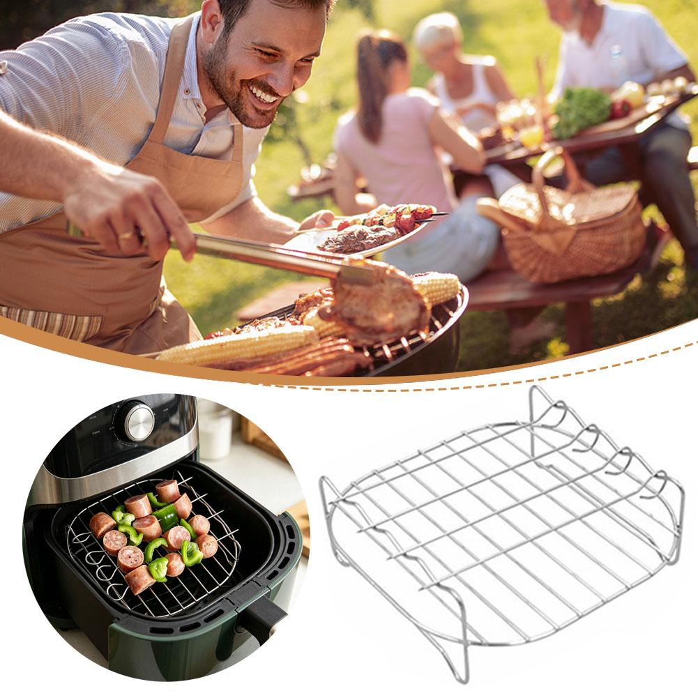 Air Fryer Square Grill Stainle - Kitchen Baking Store avaliação e preço