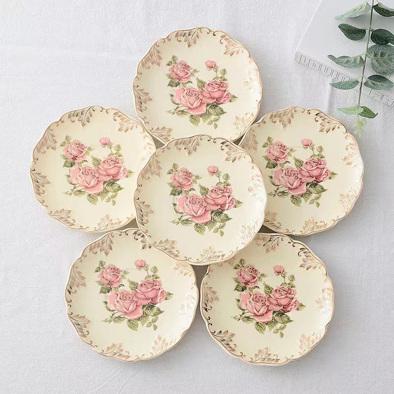 Rose Flower Hand Painted Coffe - Cake Board Round avaliação e preço