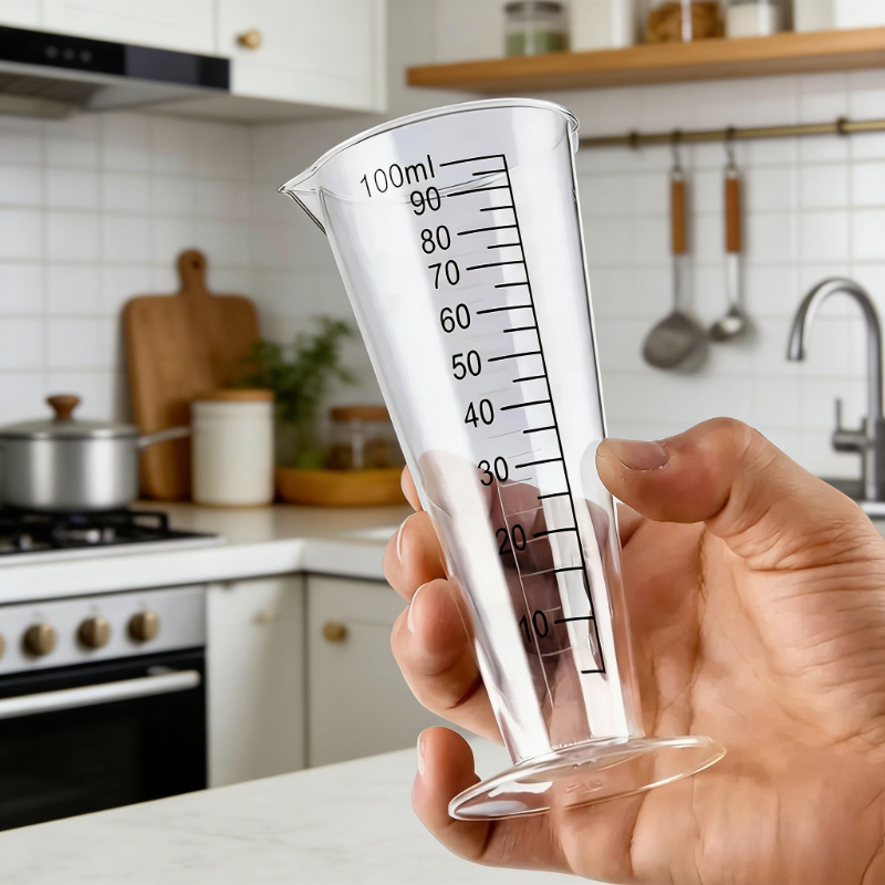 1pc 100ml Plastic Measuring Cu - Kitchen With Baking Area avaliação e preço