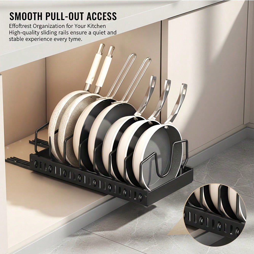 1/2pcs Cabinet Pull-Out Storag - Kitchen Baking Pan Storage avaliação e preço