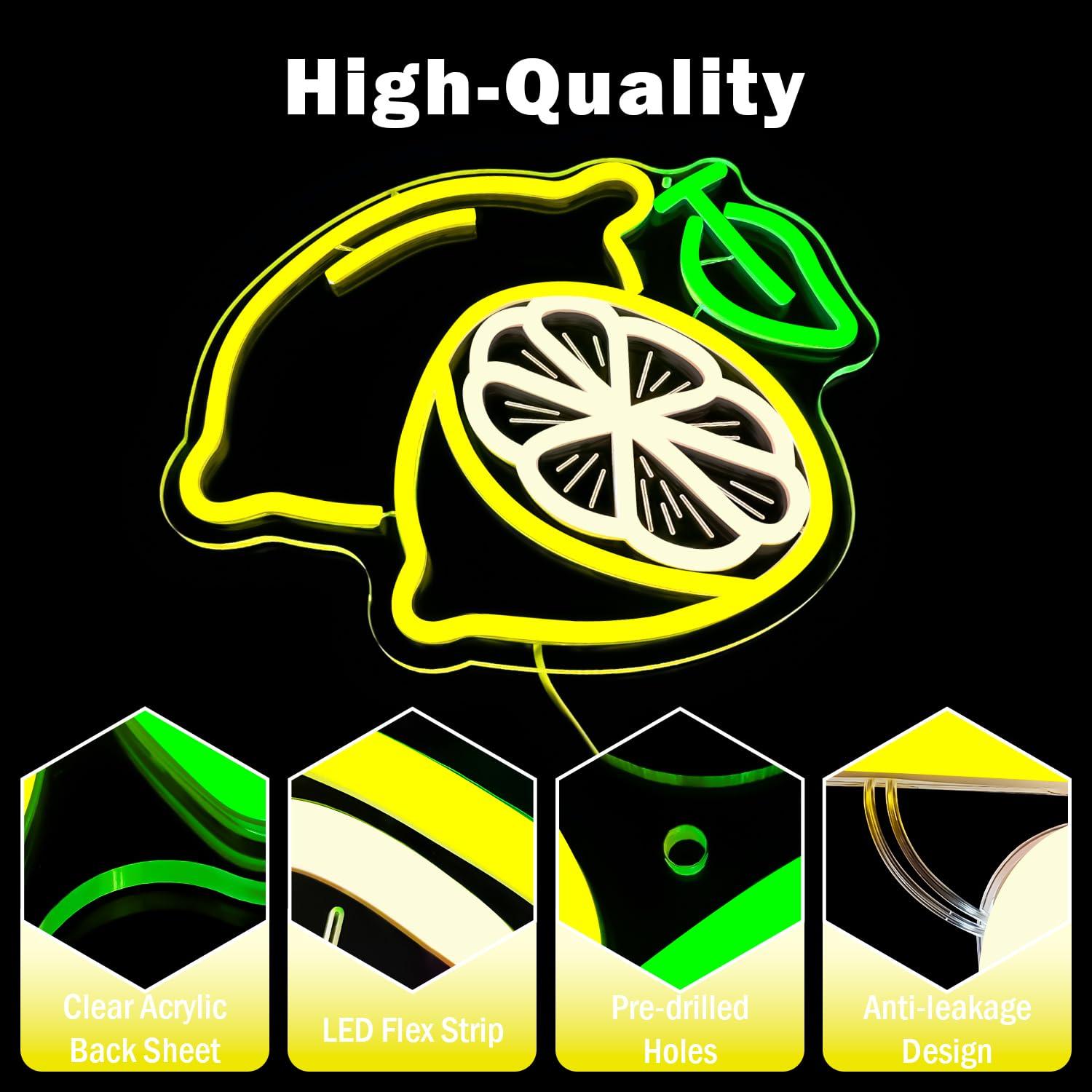 Lemon Neon Sign Dimmable LED L - Kitchen Up avaliação e preço