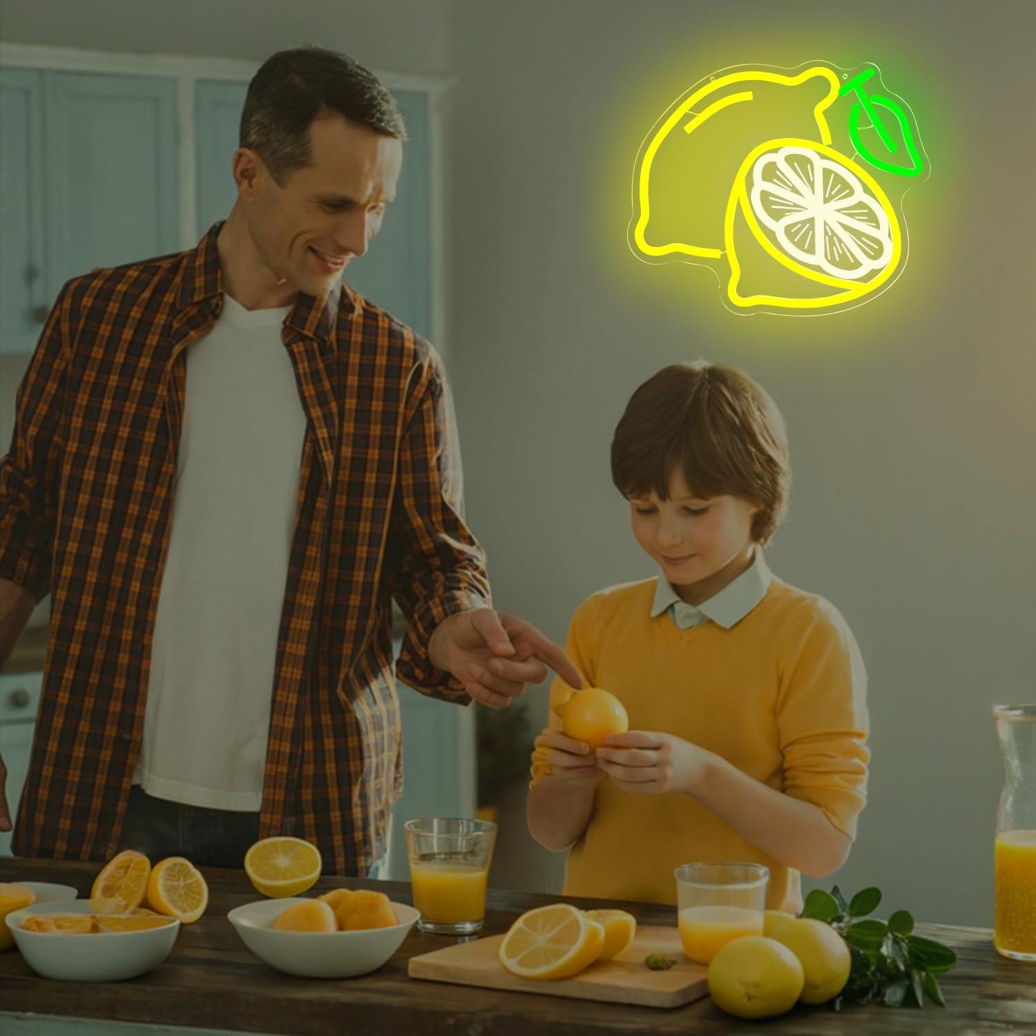 Lemon Neon Sign Dimmable LED L - Kitchen Up avaliação e preço