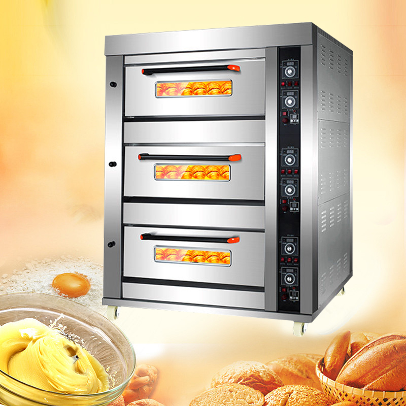 Guangzhou 3 Deck 6 Trays Comme - Commercial Kitchen Baking Equipment avaliação e preço