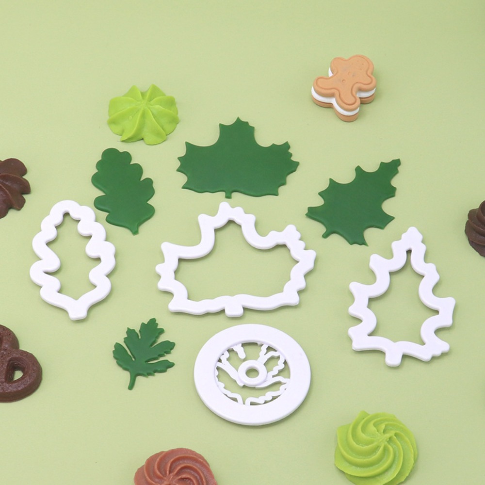 4Pcs Set Fall Leaf Cookie Cutt - Cookie Cutter Set avaliação e preço