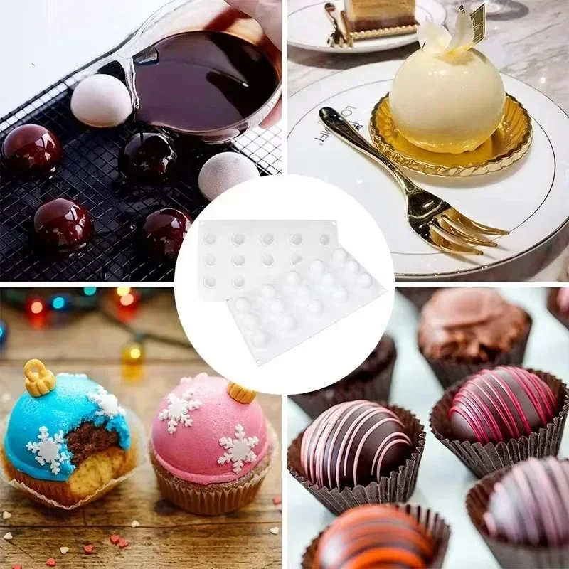 3D Sphere Silicone Mold For Mo - Kitchen Baking Store avaliação e preço