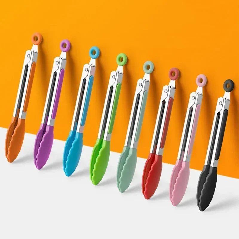 7 Inch Non-Slip Food Tongs for - Kitchen Baking Store avaliação e preço