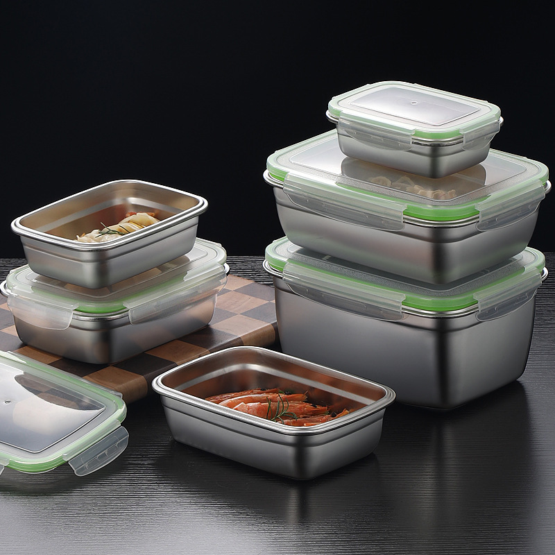 304 Stainless Steel Lunch Box  - Kitchen Baking Tins avaliação e preço
