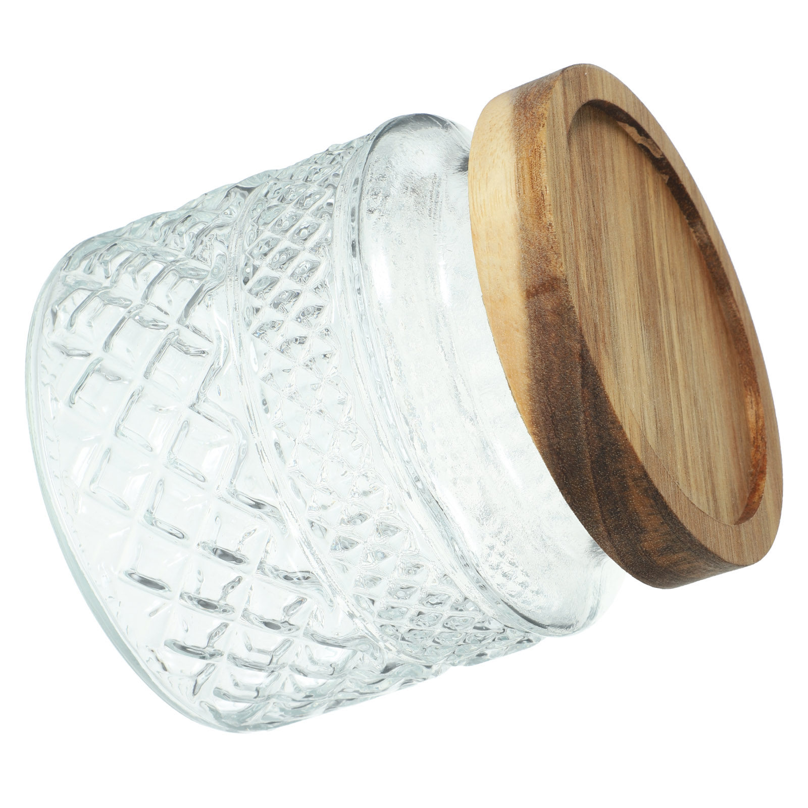 Large Glass Canister with Wood - Kitchen Baking Canisters avaliação e preço