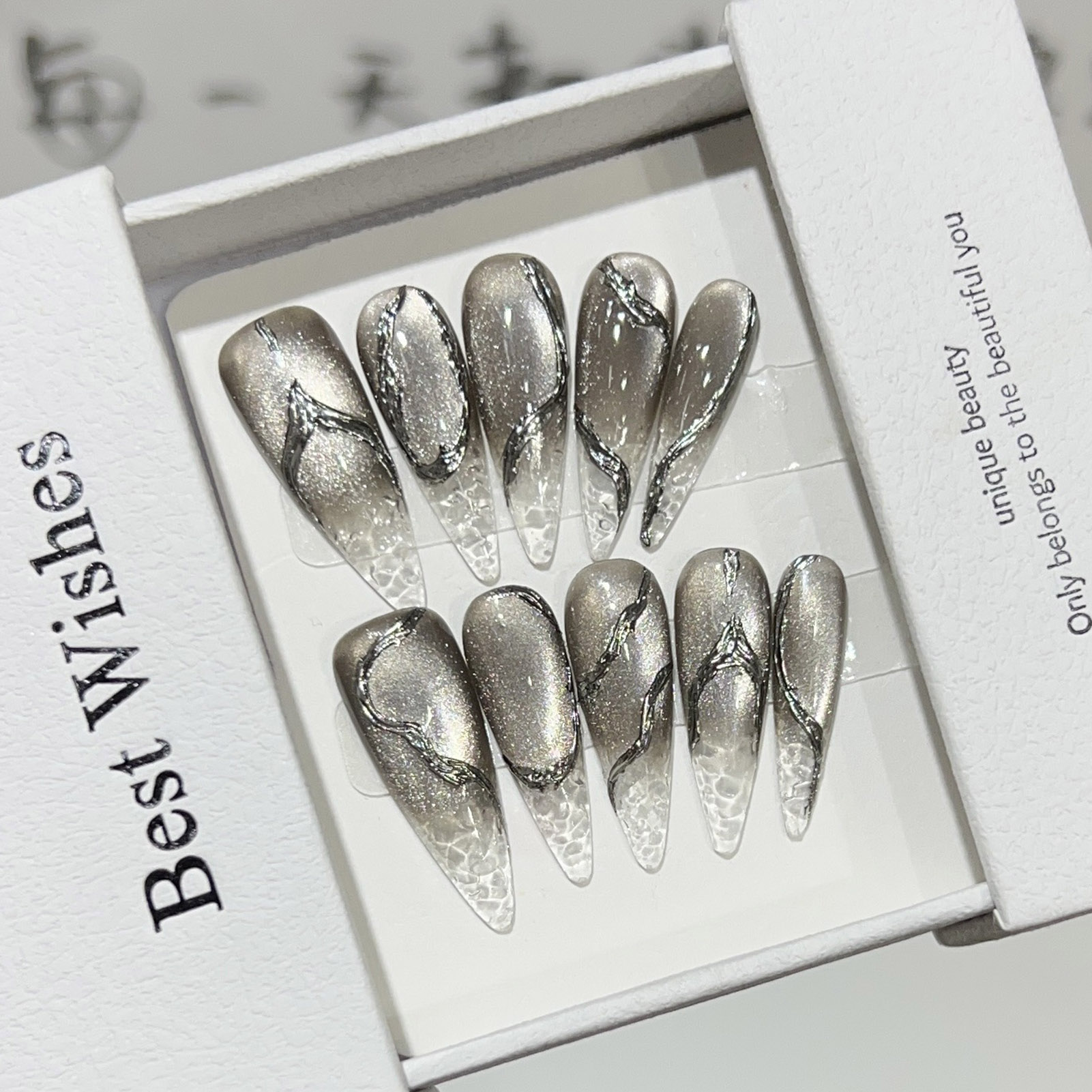 10pcs Halloween False Nails Re - Decorating Tip Set avaliação e preço