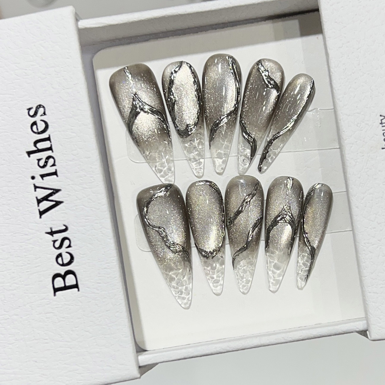 10pcs Halloween False Nails Re - Decorating Tip Set avaliação e preço