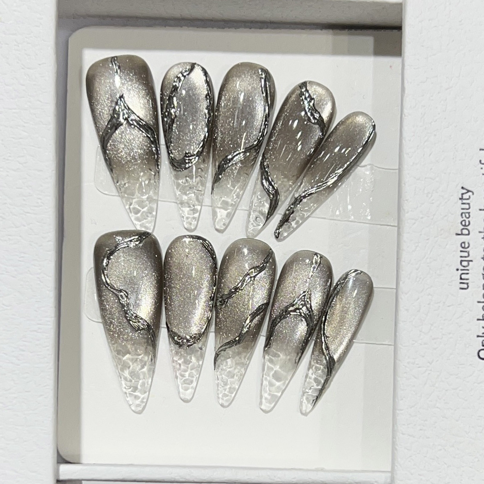 10pcs Halloween False Nails Re - Decorating Tip Set avaliação e preço
