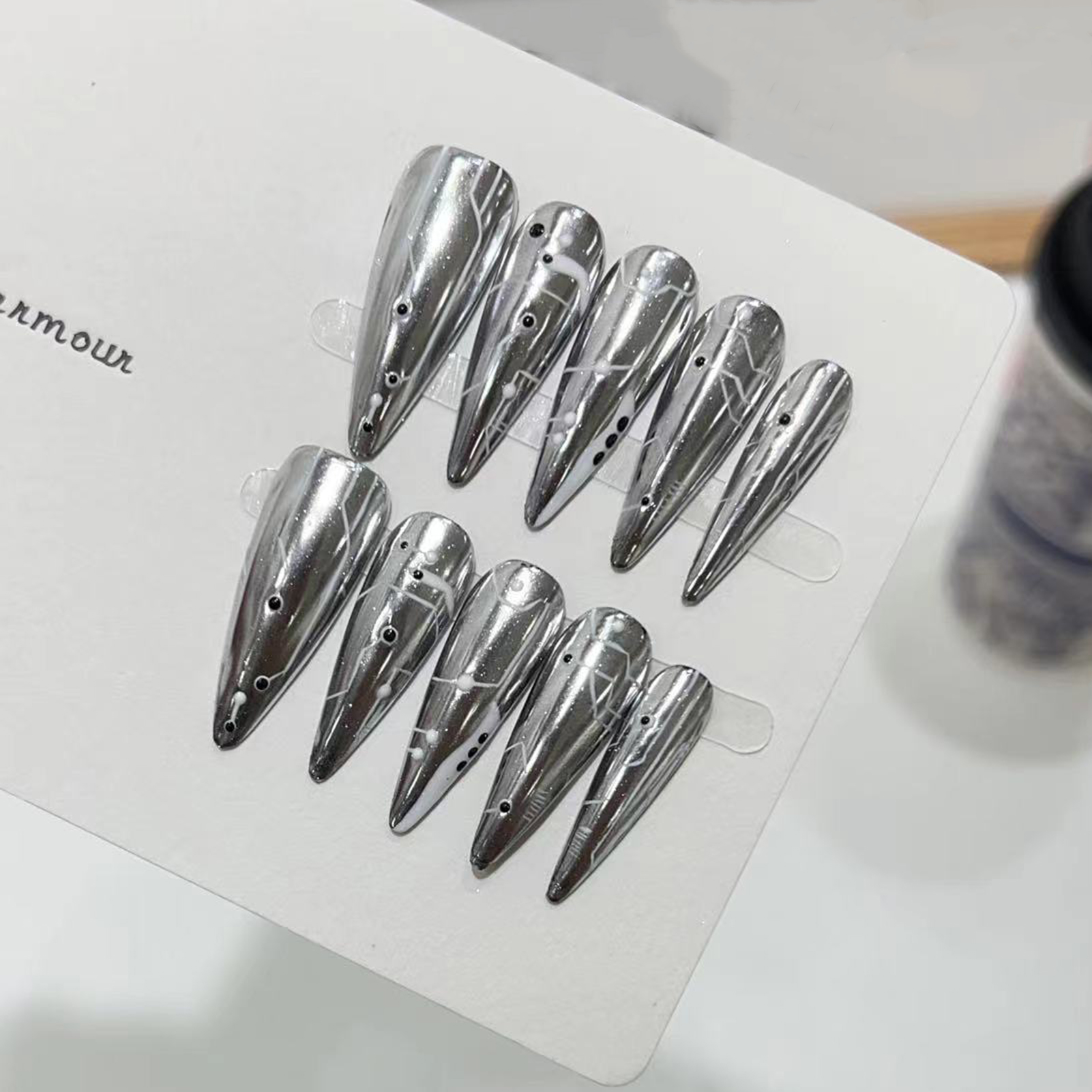 10pcs Halloween False Nails Re - Decorating Tip Set avaliação e preço