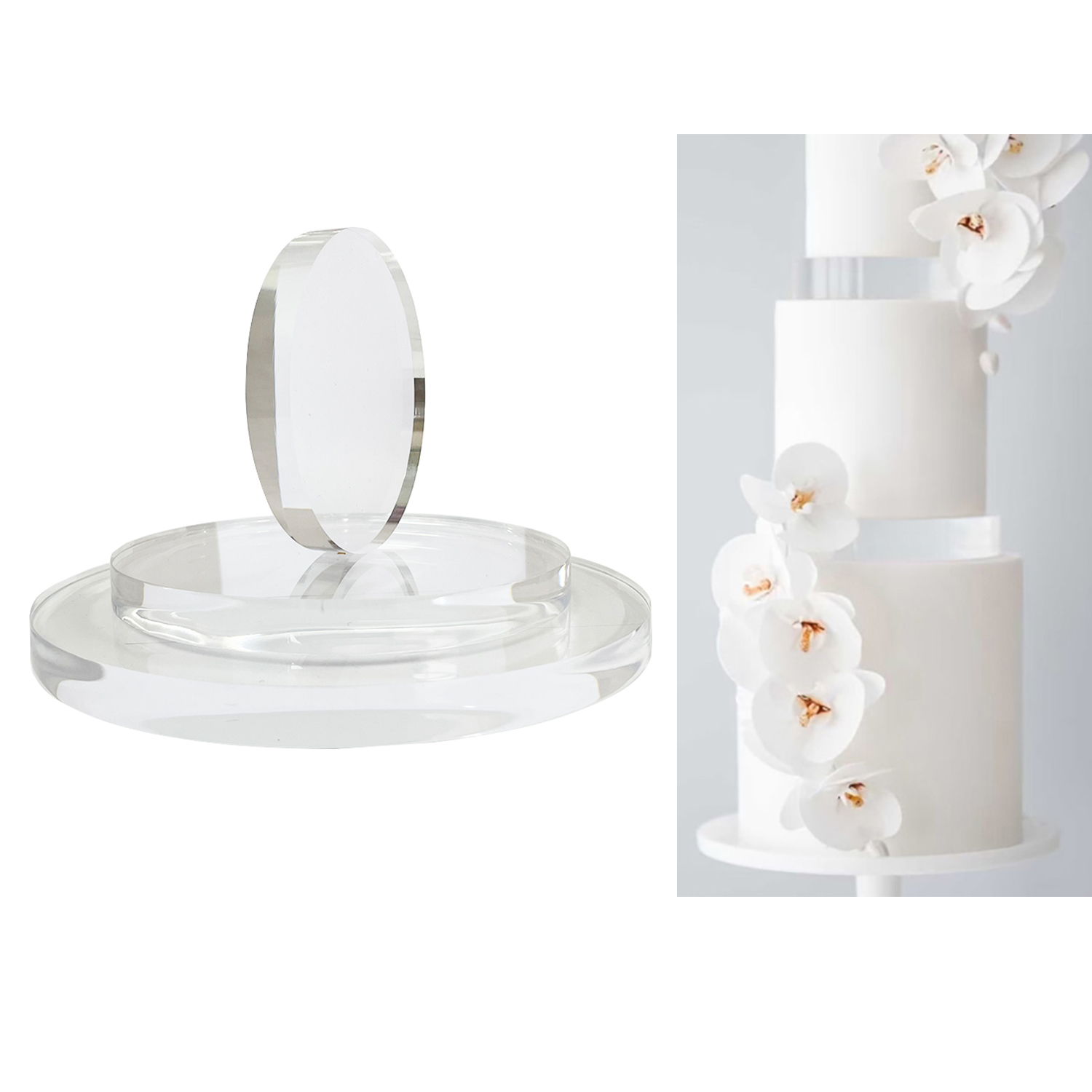 15mm Thick Ultra Polished Roun - Cake Board Round avaliação e preço