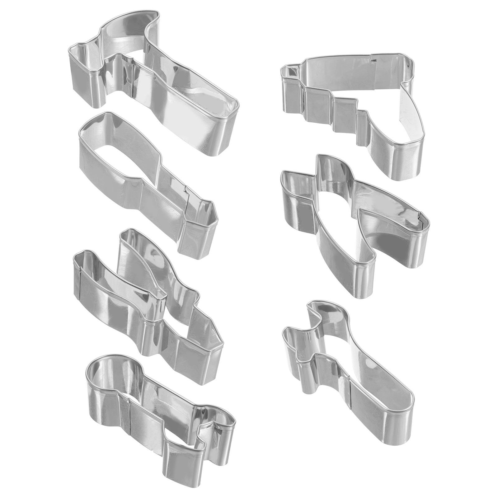 7Pcs Stainless Steel Hand Tool - Cookie Cutter Set avaliação e preço