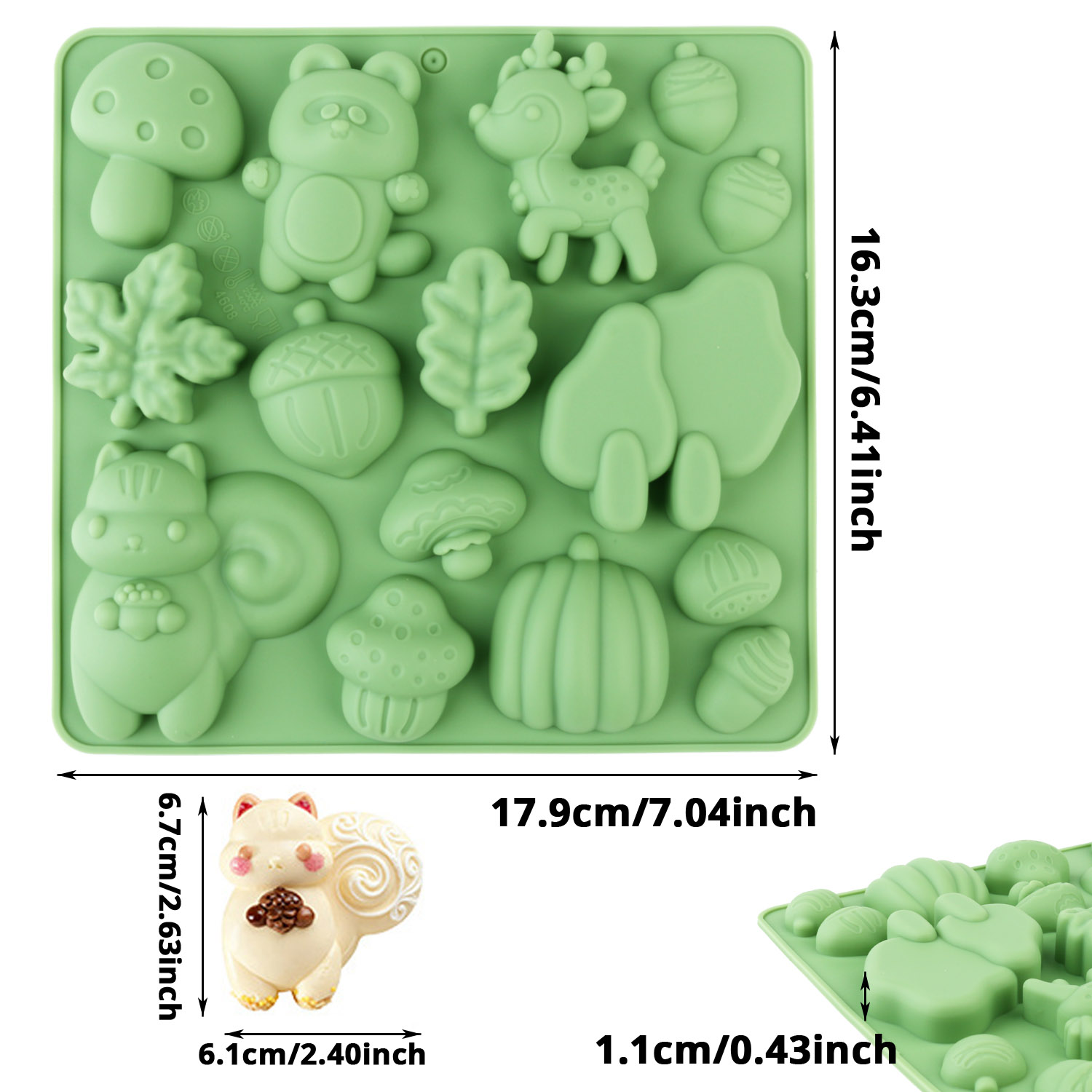 1 Silicone Cake Mold in the Sh - Kitchen Baking Molds avaliação e preço