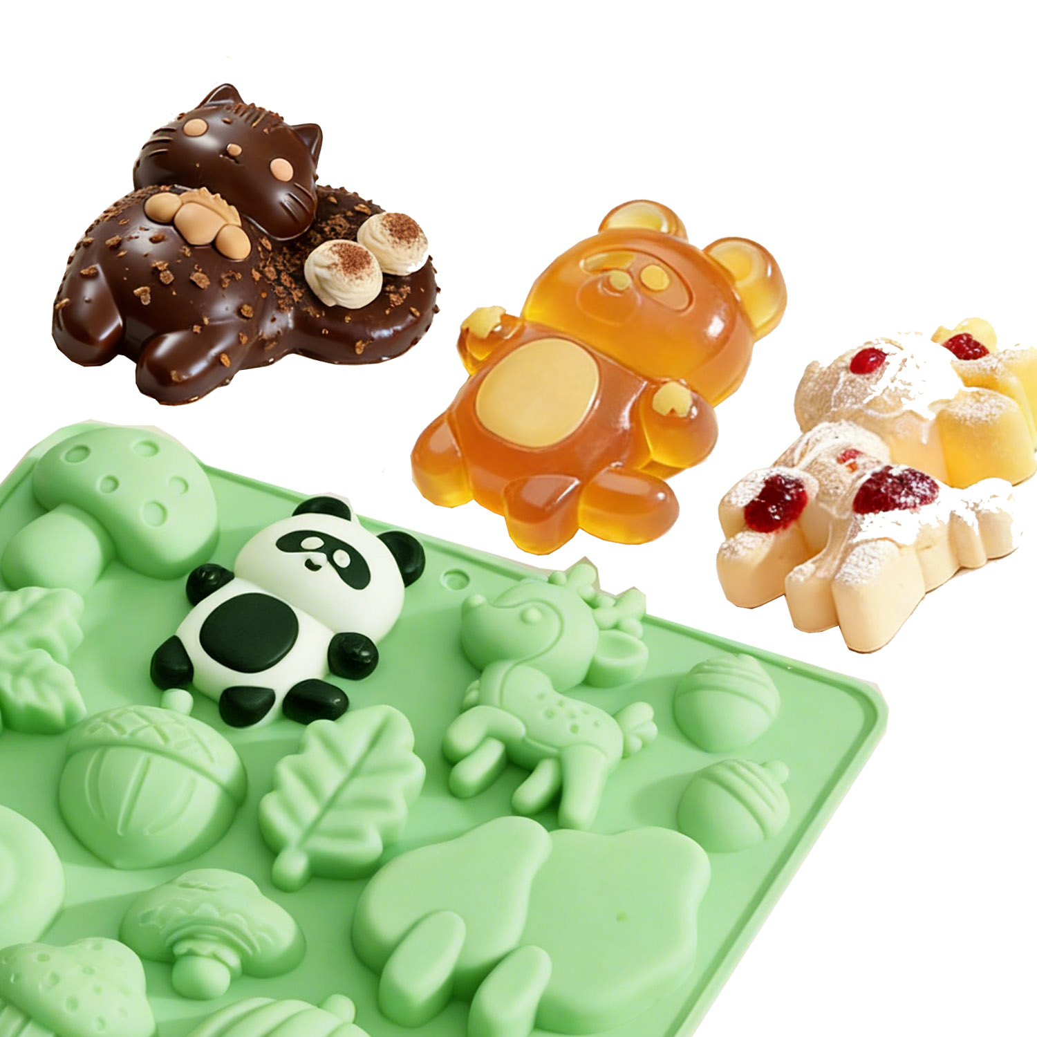 1 Silicone Cake Mold in the Sh - Kitchen Baking Molds avaliação e preço