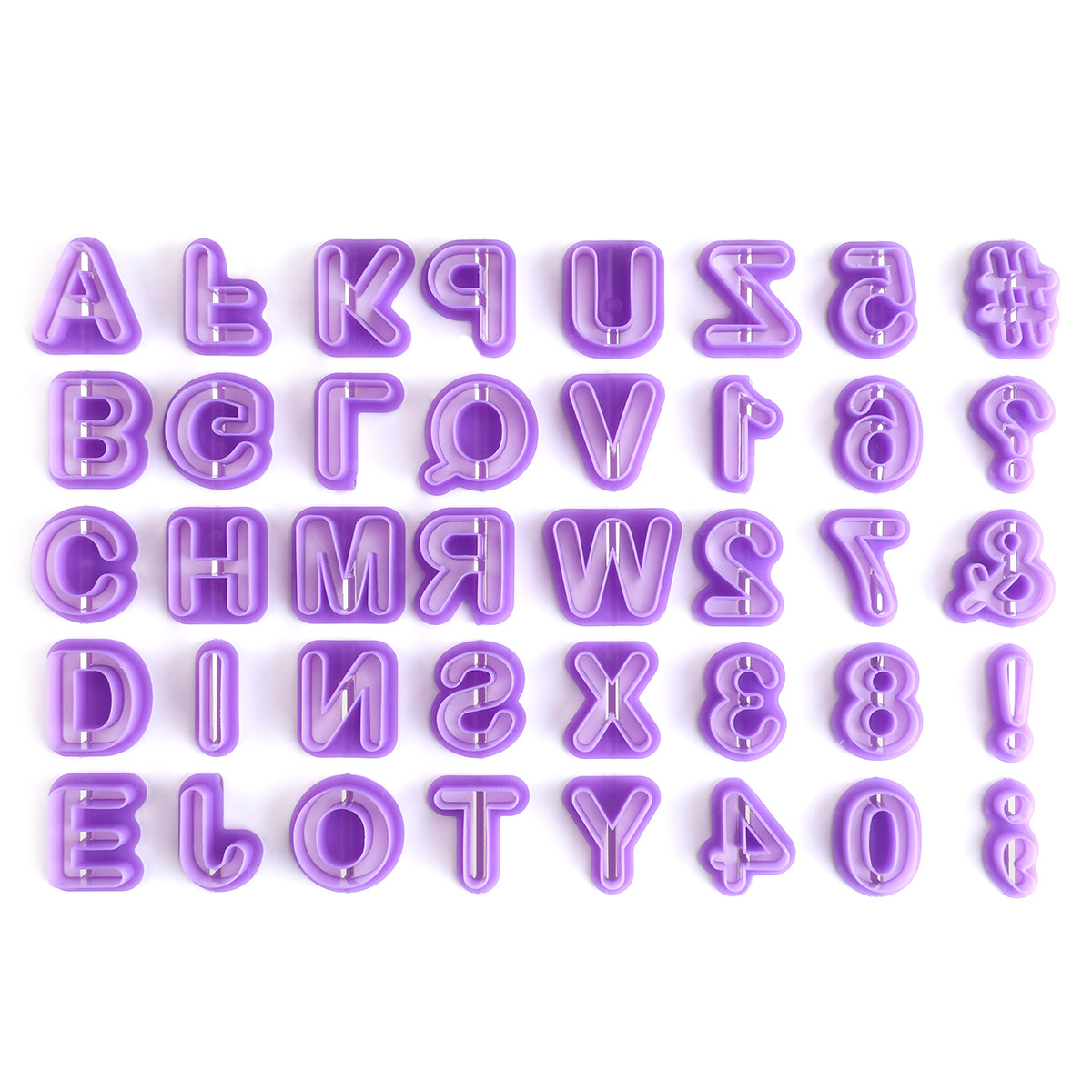 40Pcs Alphabet Number Letter C - Cookie Cutter Set avaliação e preço