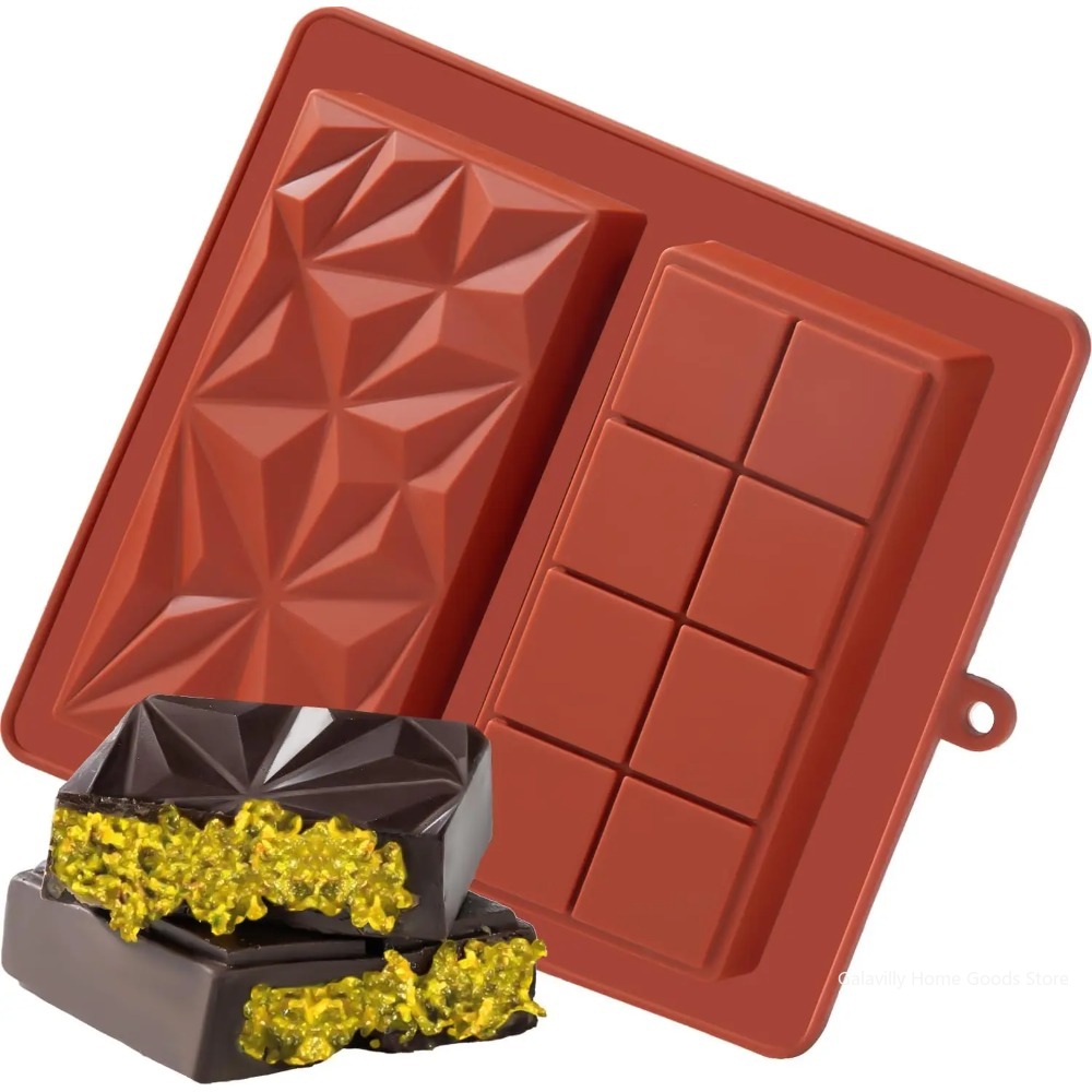 Dubai Chocolate Mold Bar Pista - Kitchen Baking Molds avaliação e preço
