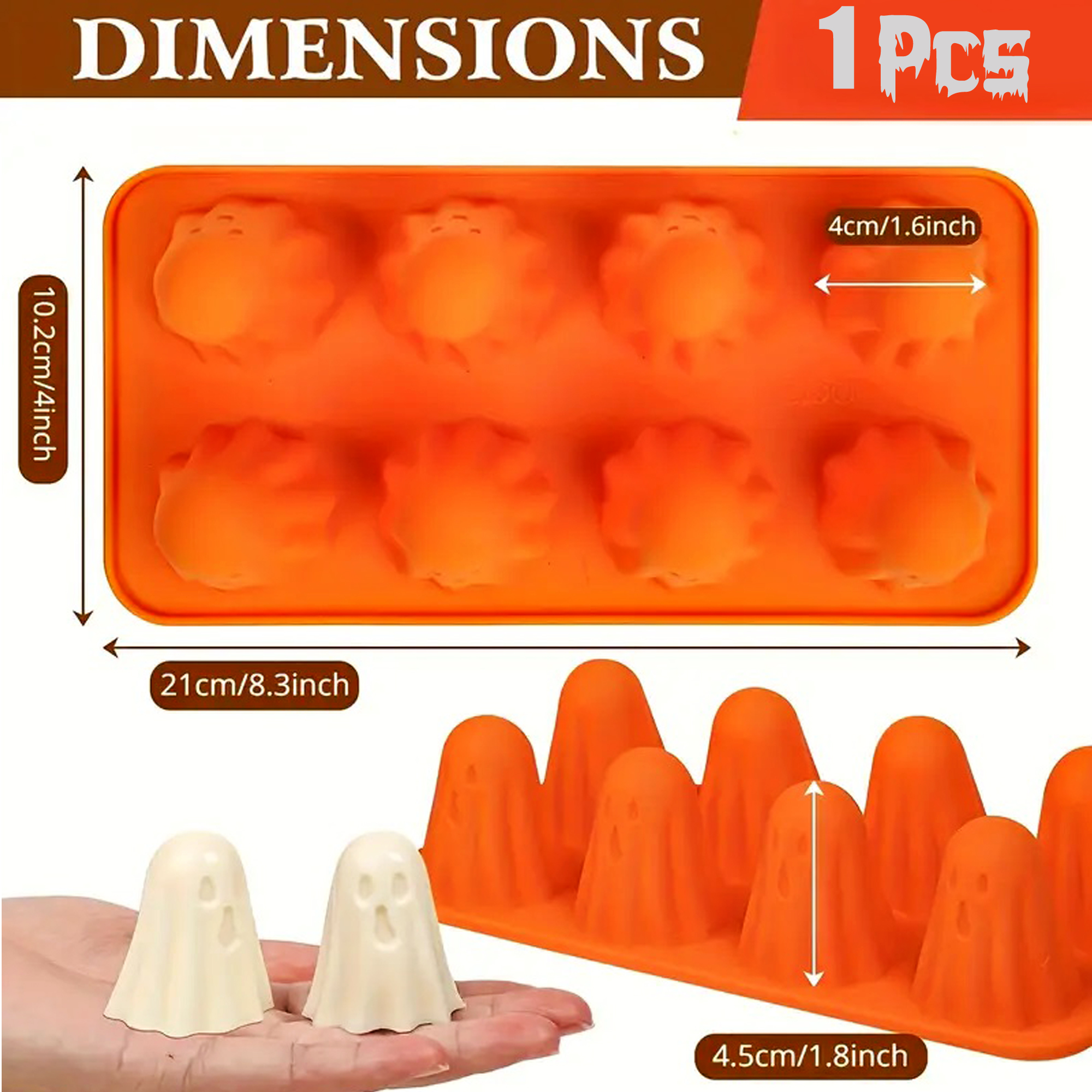 1 Pack Silicone Halloween Cand - Kitchen Baking Molds avaliação e preço