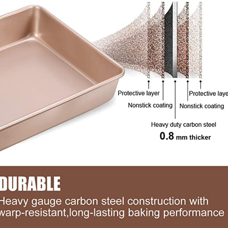 Thicken Carbon Steel Golden Ba - Springform Pan Set avaliação e preço