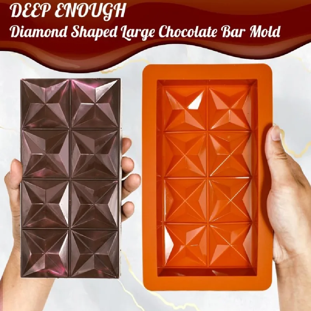 Chocolate Bar Mold - Non-Stick - Kitchen Baking Molds avaliação e preço